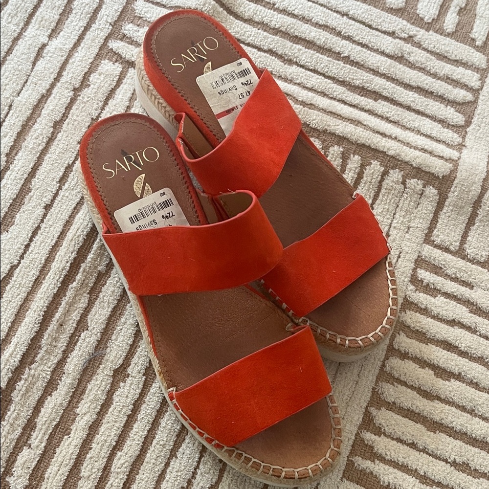 SARTO By Franco Sarto Orange Espadrilles